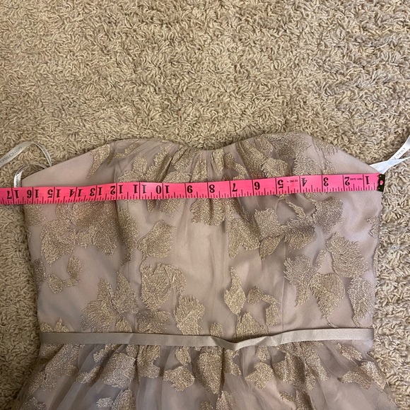 Unaltered Mocha Formal Prom Bridesmaid Dress - Picture 7 of 9